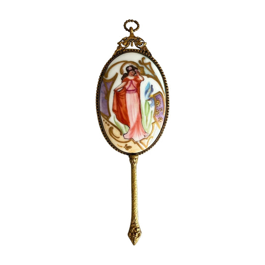 Small Antique Hand Mirror