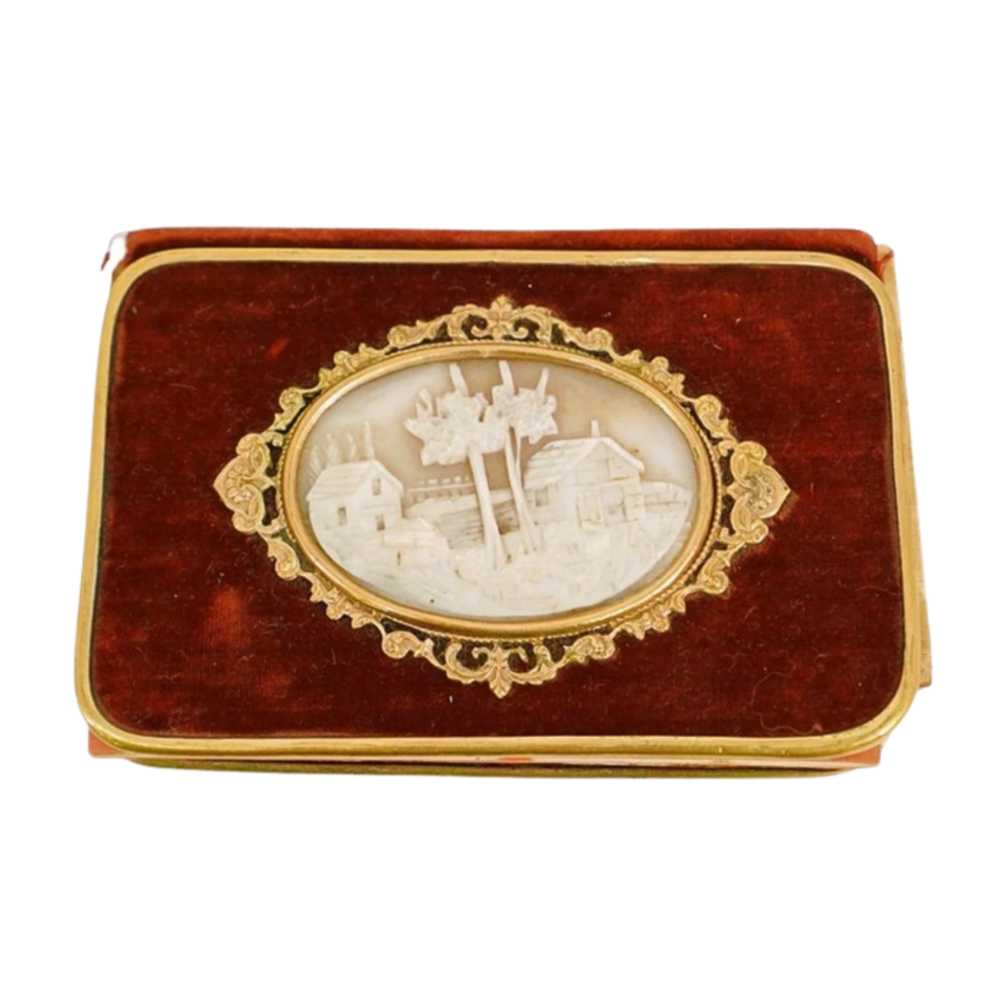 Antique Velvet Cameo Notepad