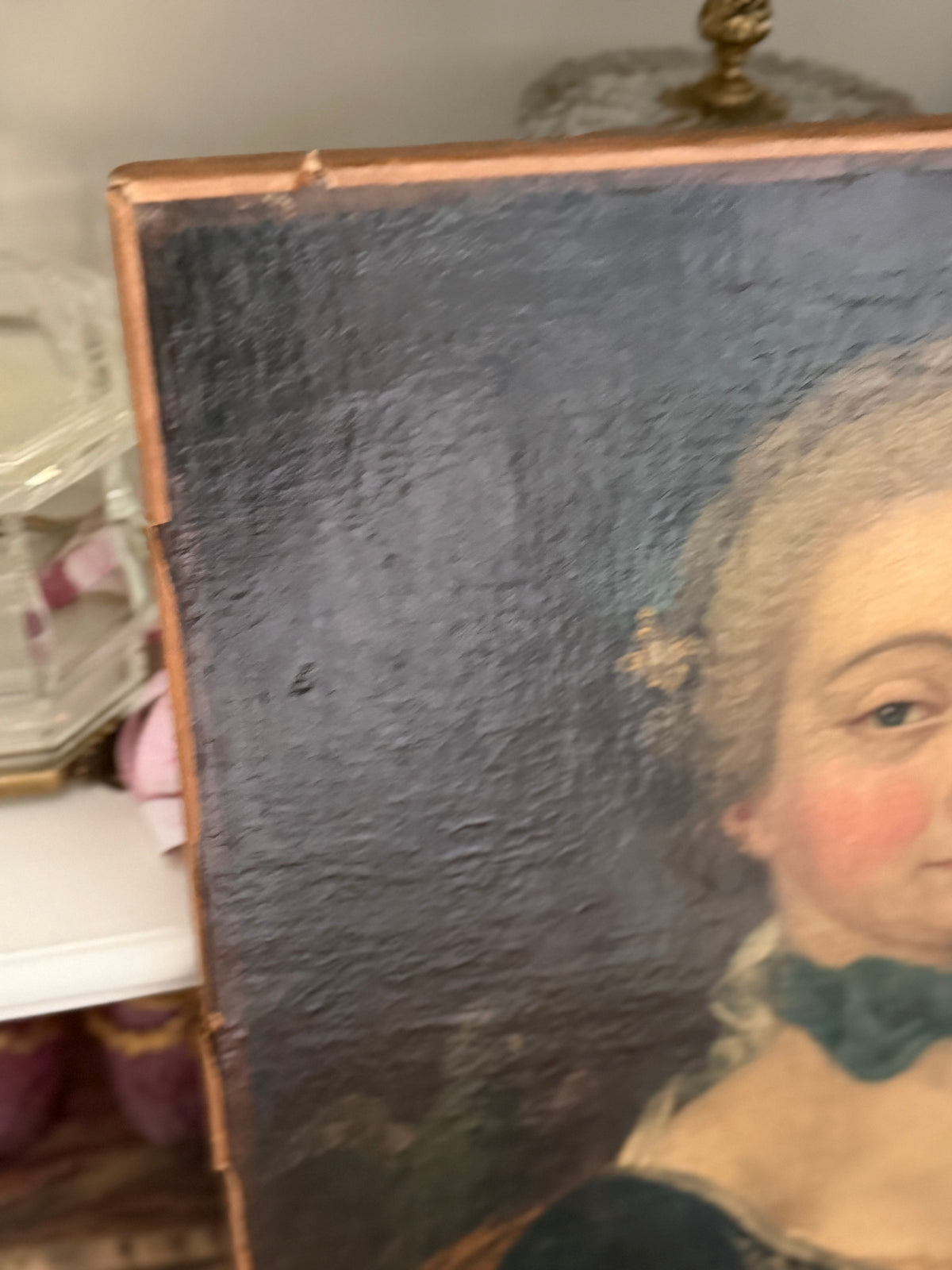 18th Century Portrait of a Lady, Oil on Canvas