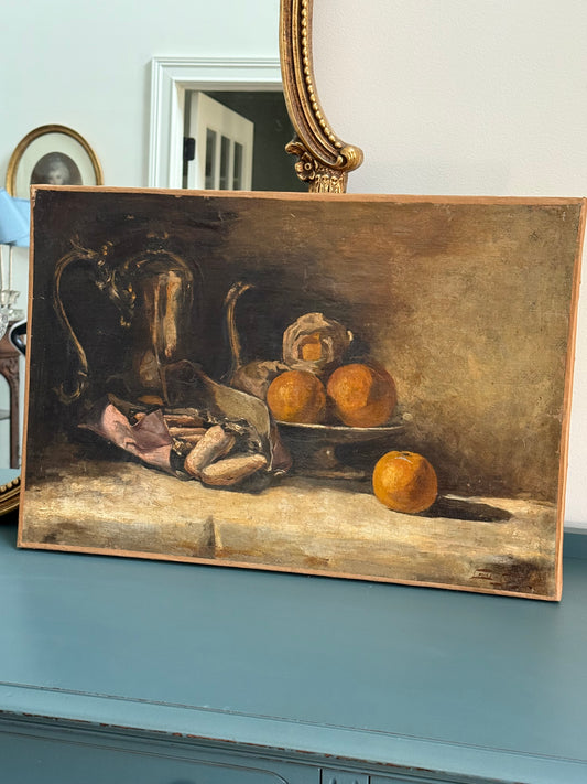 Antique French Still Life Painting