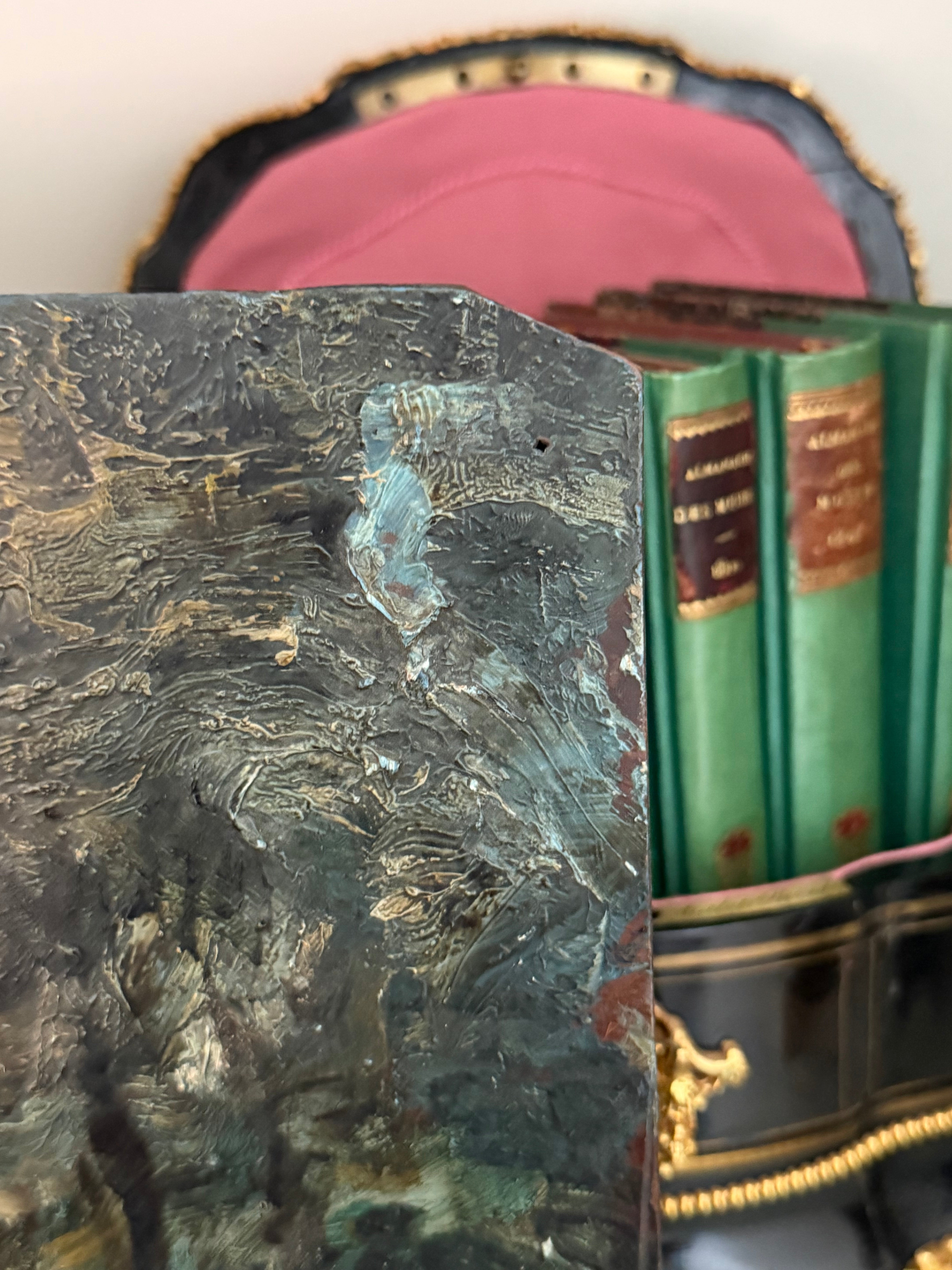 Antique French Oil Painting, Attributed to Henri Rolland, in the Manner of Monticelli (note disclaimer in description)