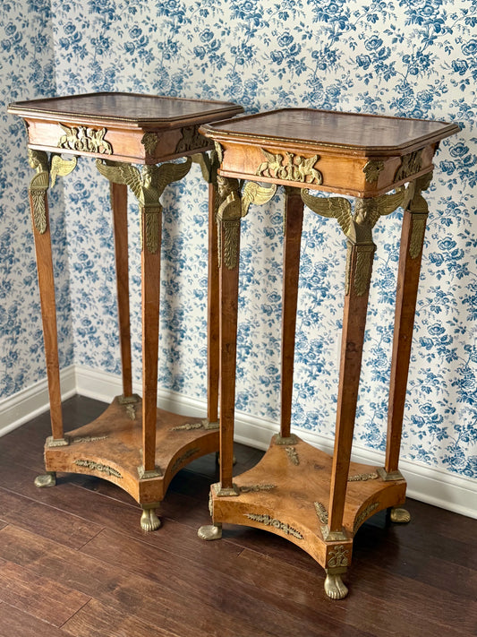 Empire Style Pedestal with Elaborate Ormolu Mounts (sold separately)