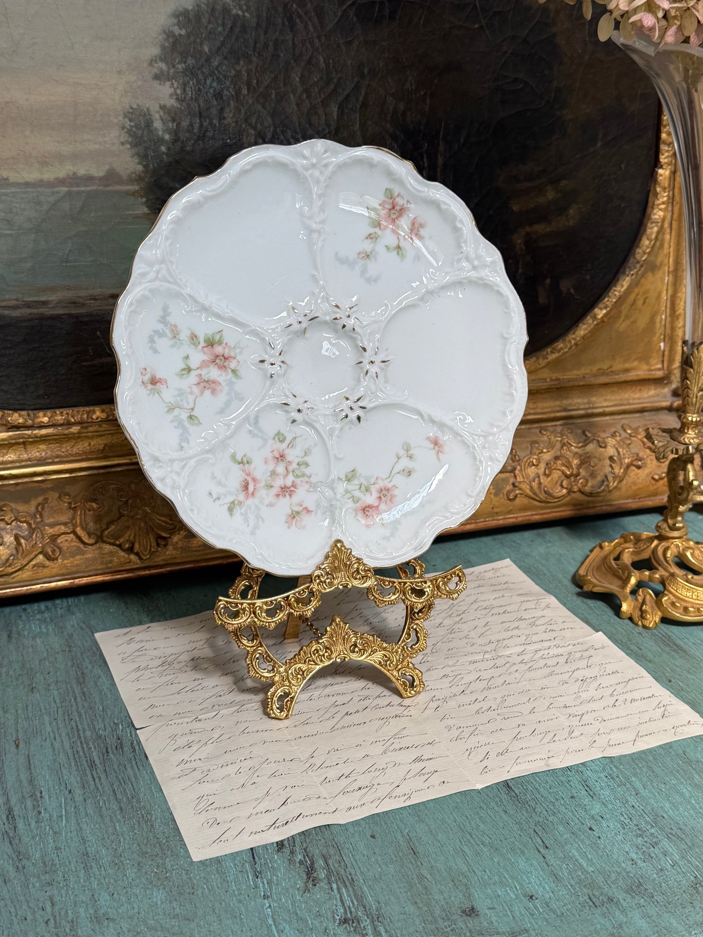 Antique German Oyster Plates (sold individually)