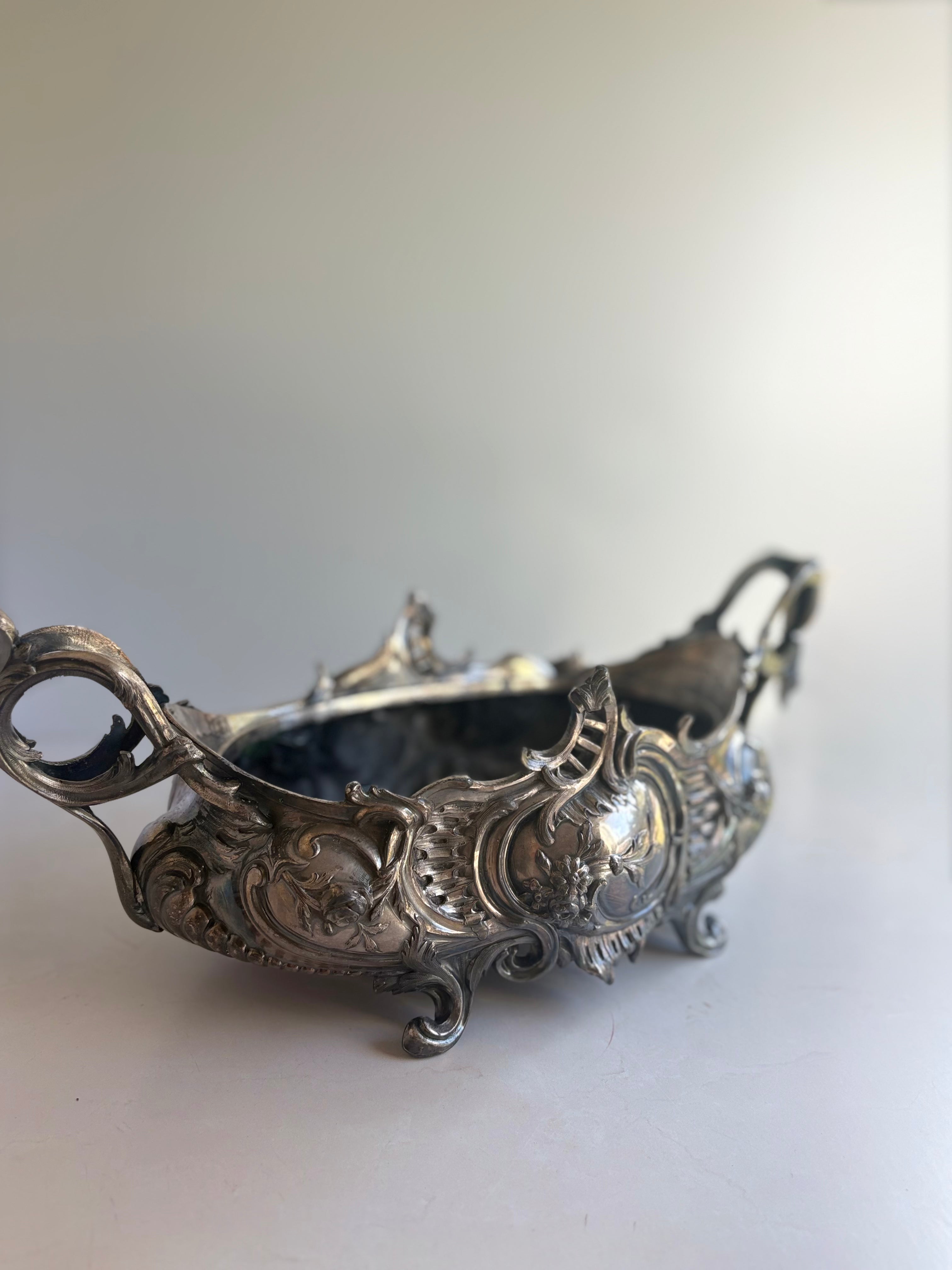 Antique French Silver-Plated Jardinière