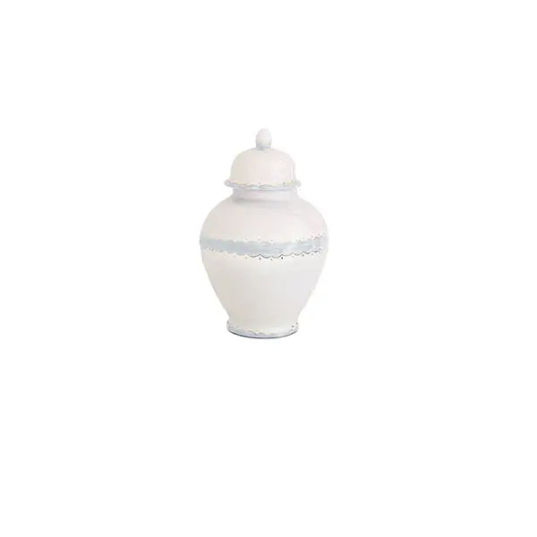 Scallop Ginger Jars in Hydrangea Light Blue: Medium