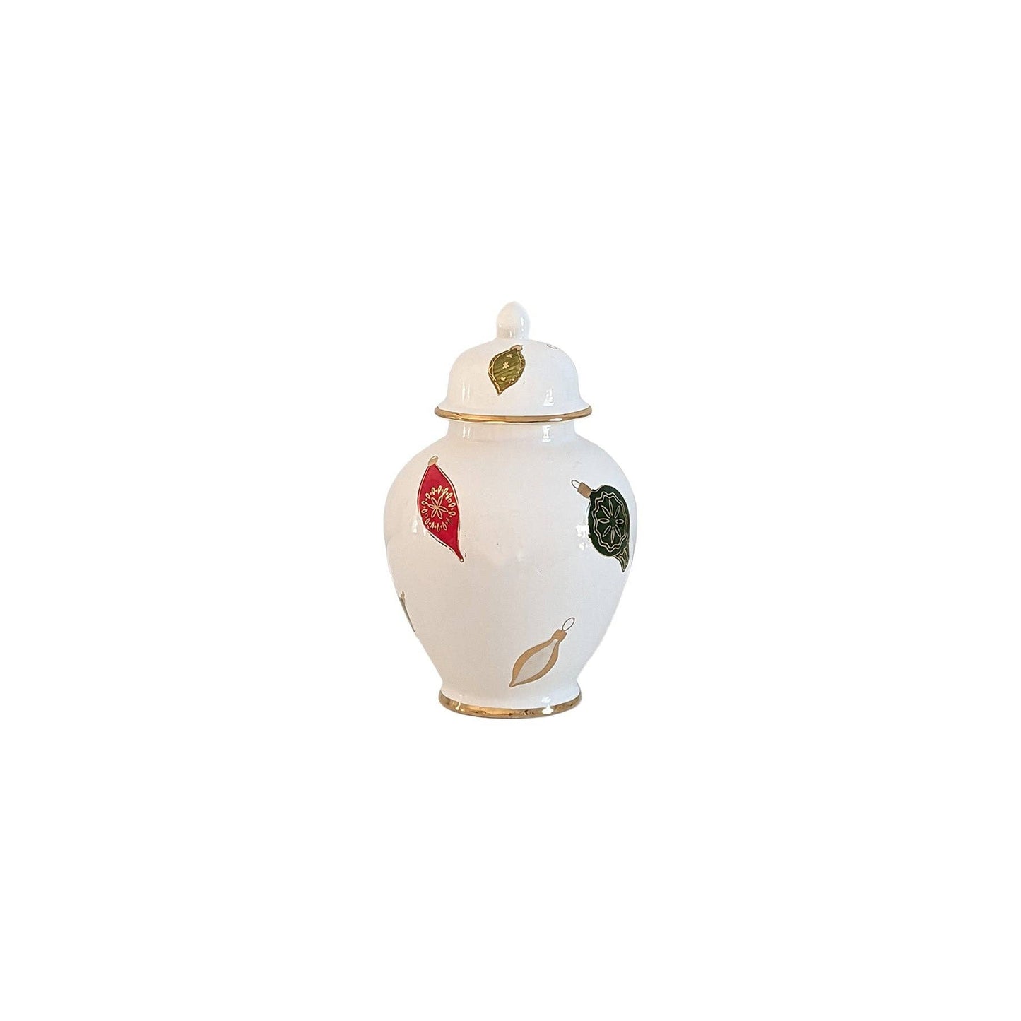 Pastel Baubles Ginger Jars with 22K Gold Accents: Medium