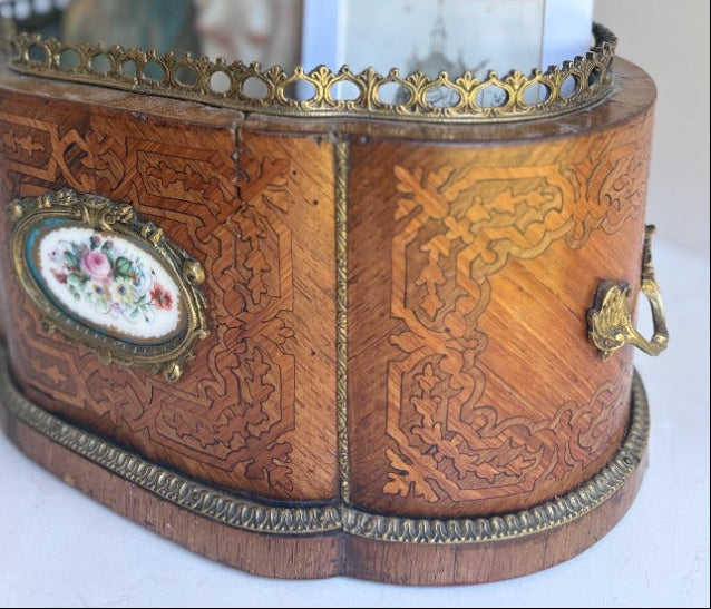 Antique French Marquetry Jardinière